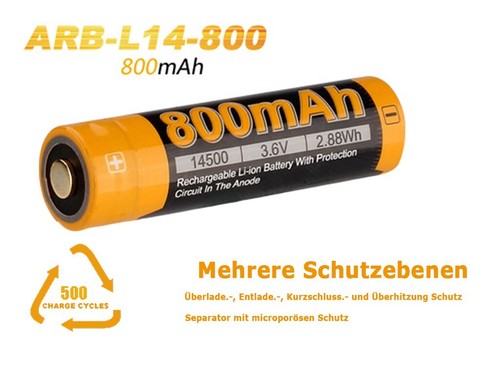 Fenix 14500 800 - mah,, v