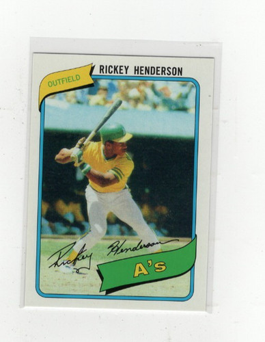 2019 rickey henderson - henderson, topps